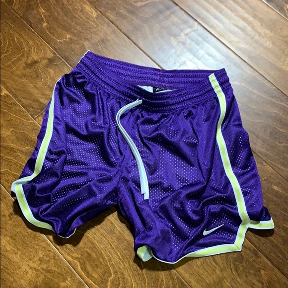 black and purple nike shorts